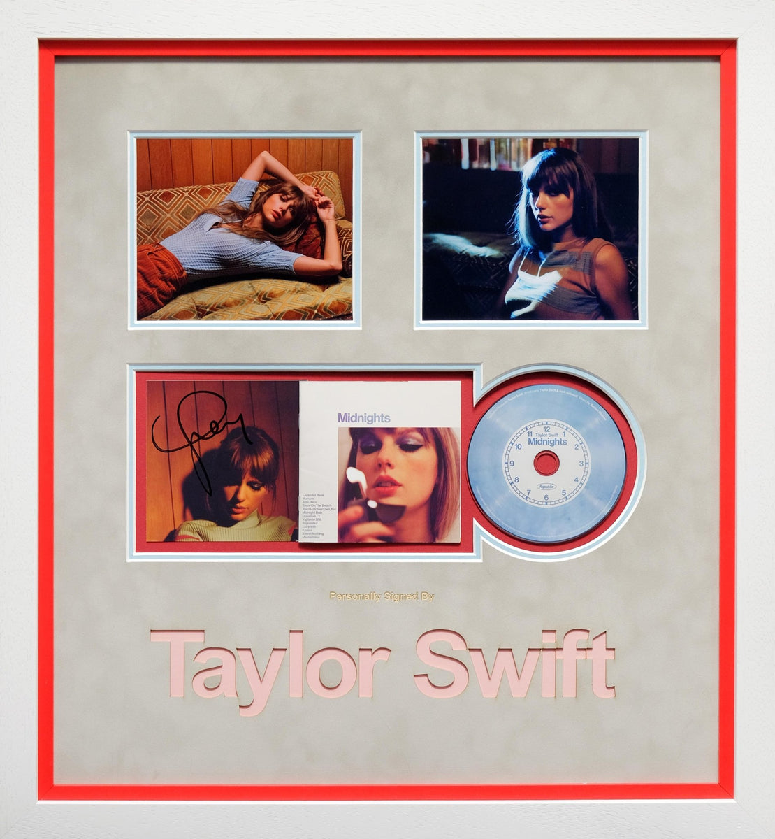 Taylor Swift hot midnights signed cd